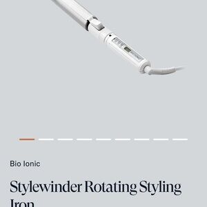 Bio Ionic White Rotating Styling Iron